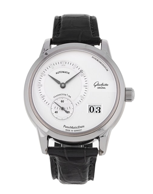 Glashutte Original PanoMaticDate Silber Zifferblatt